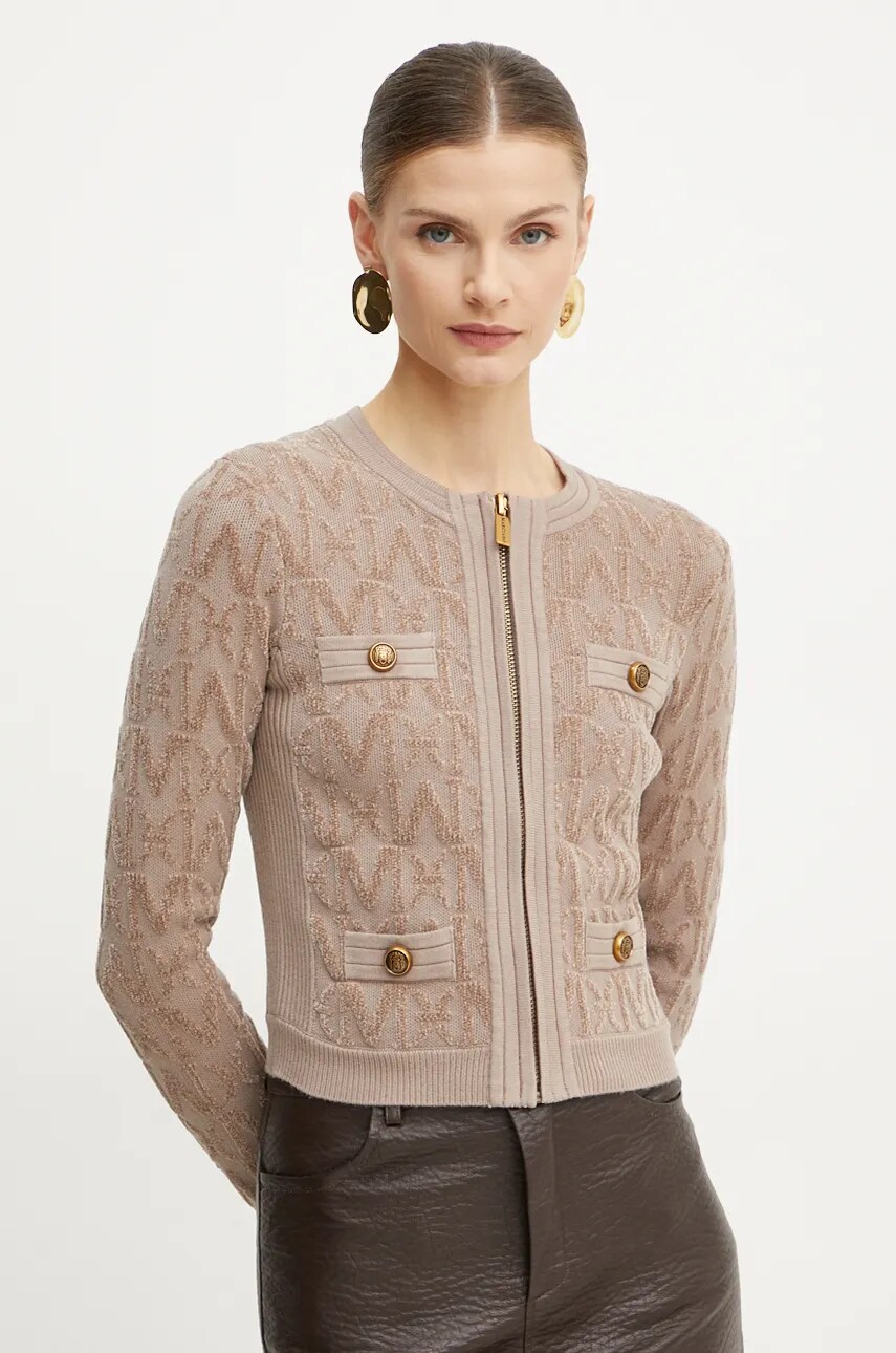 Levně Kardigan Marciano Guess HERMIONE dámský, hnědá barva, 4BGR64 5661Z