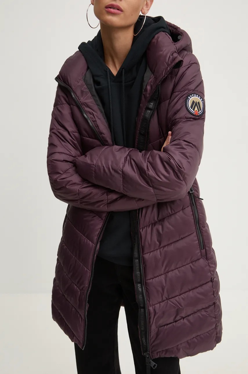 

Яке Superdry в лилаво преходен модел W5011719A-C4J, Виолетов