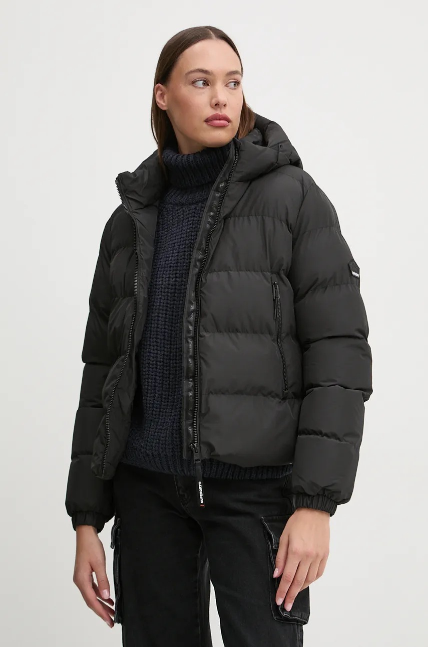 

Яке Superdry в черно зимен модел W5011721A-02A, Черен