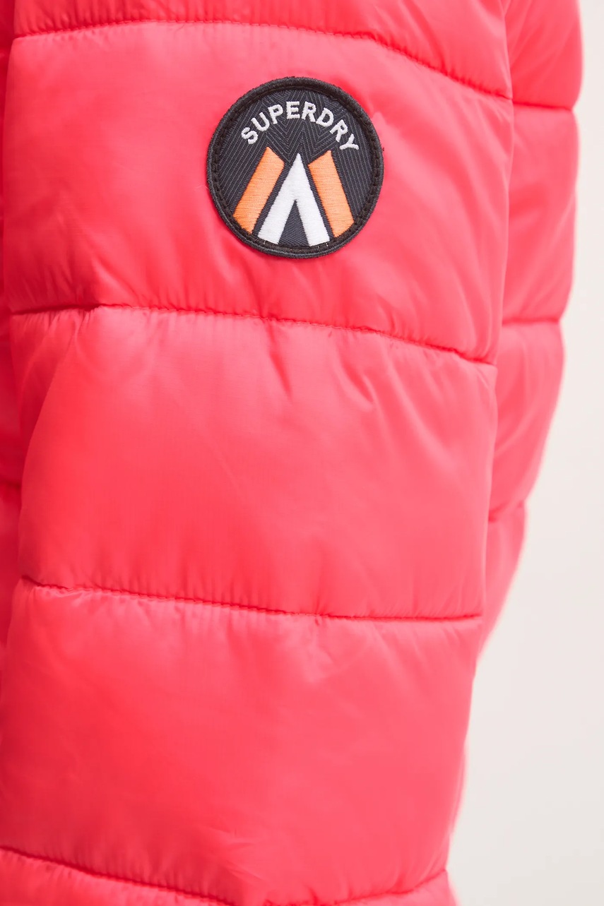 Μπουφάν Superdry χρώμα: ροζ, W5011724A-1ZP φωτογραφία