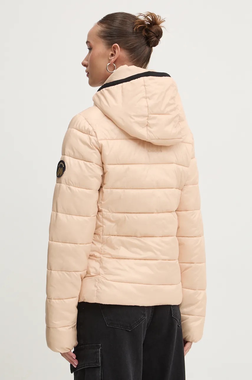 Μπουφάν Superdry χρώμα: μπεζ, W5011724A-2WV φωτογραφία