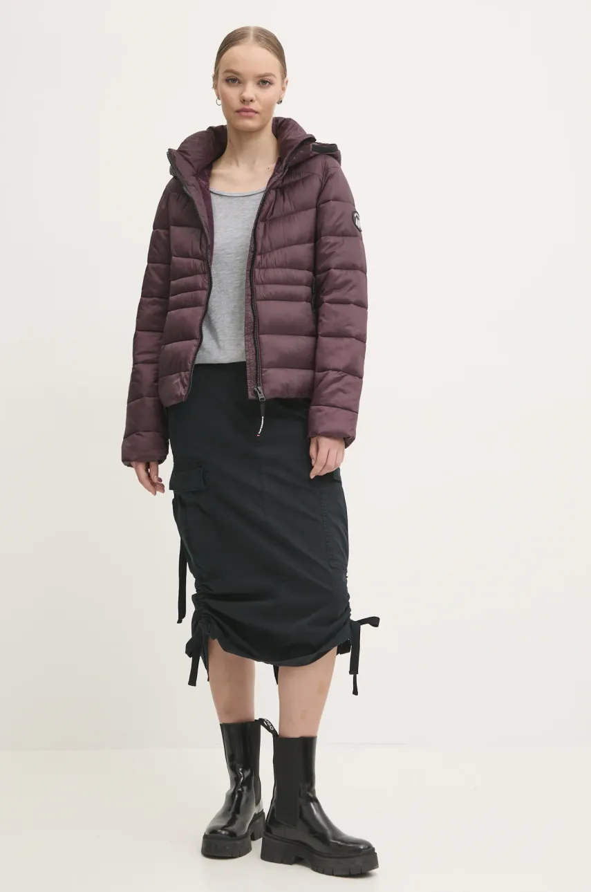 Куртка Superdry женская цвет фиолетовый зимняя W5011724A-C4J Куртка Superdry женская цвет фиолетовый зимняя W5011724A-C4J
