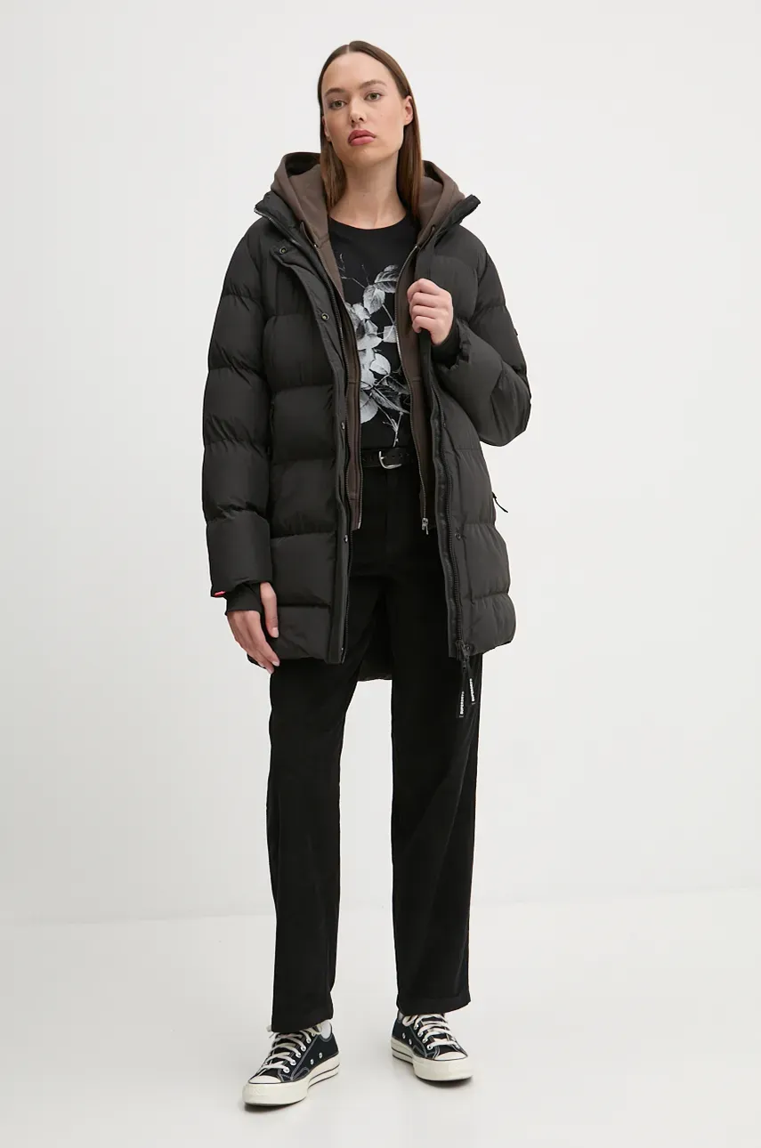 Куртка Superdry женская цвет чёрный зимняя W5011726A-02A Куртка Superdry женская цвет чёрный зимняя W5011726A-02A