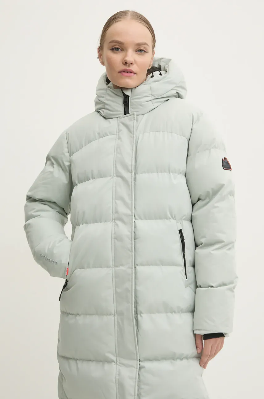 Куртка Superdry женская цвет серый зимняя W5011738A-2WW Куртка Superdry женская цвет серый зимняя W5011738A-2WW