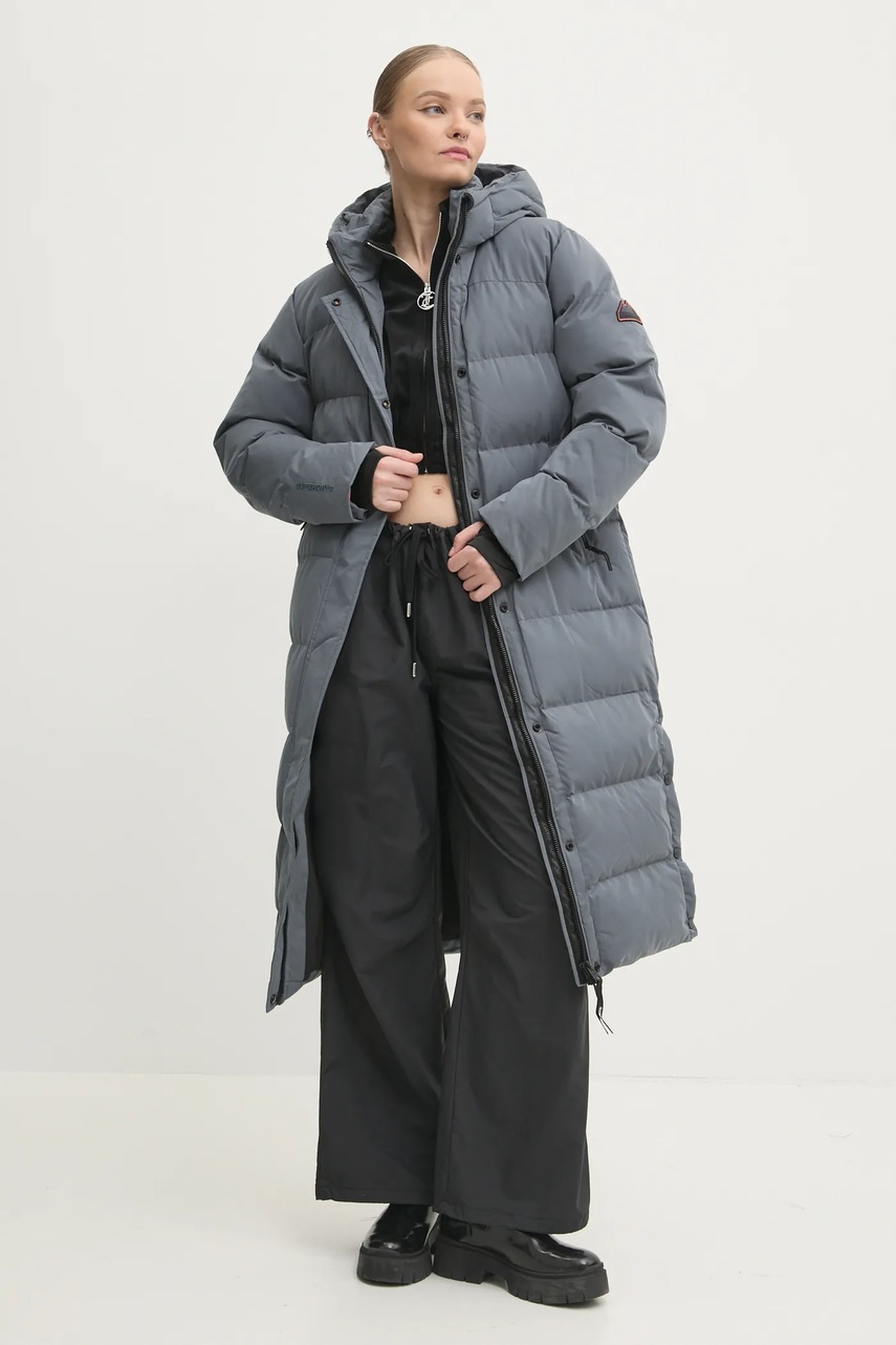 Куртка Superdry жіноча колір сірий зимова W5011738A-PIJ 