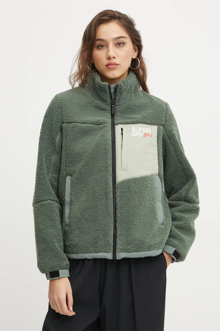 

Яке Superdry в зелено преходен модел W5011743A-F2L, Зелен