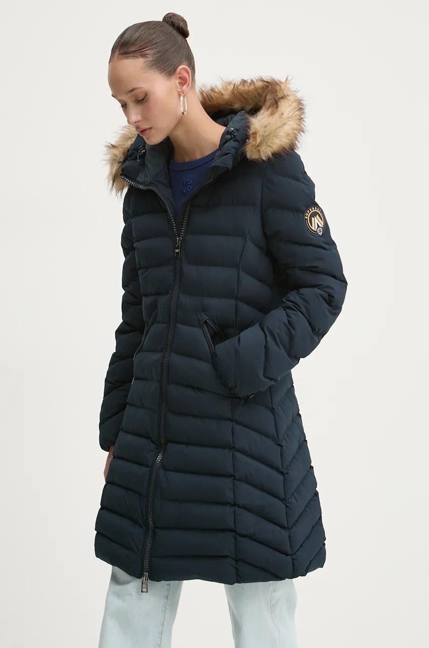 

Яке Superdry в тъмносиньо зимен модел W5011789A-98T, Тъмносин