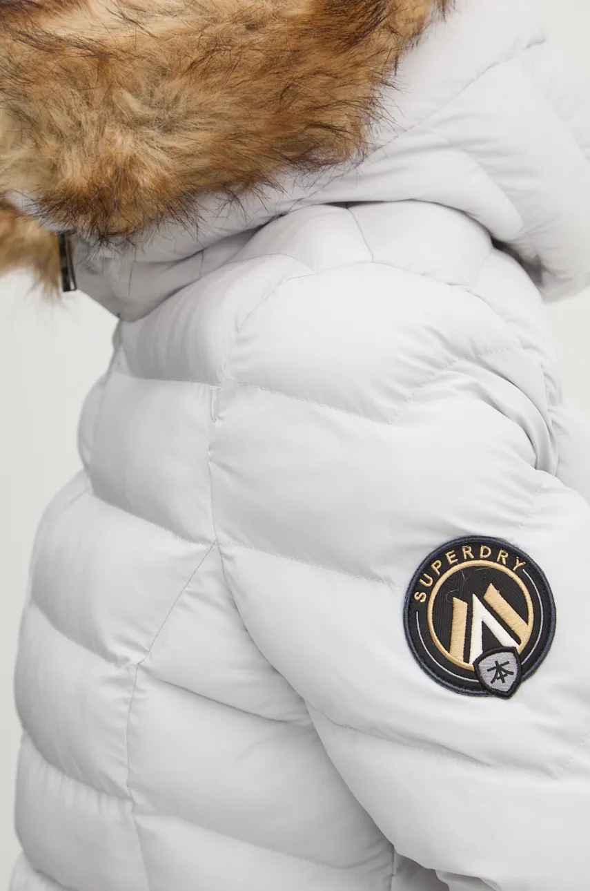 Куртка Superdry жіноча колір сірий зимова W5011789A-FRM 