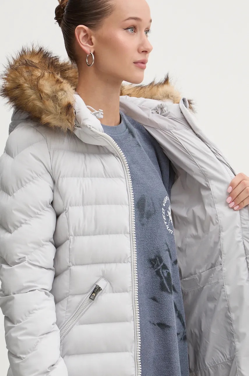 Куртка Superdry жіноча колір сірий зимова W5011789A-FRM 