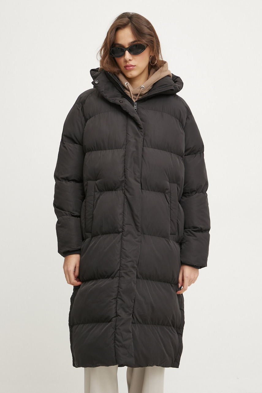 Superdry geaca femei, culoarea negru, de iarna, oversize, W5011801A-02A