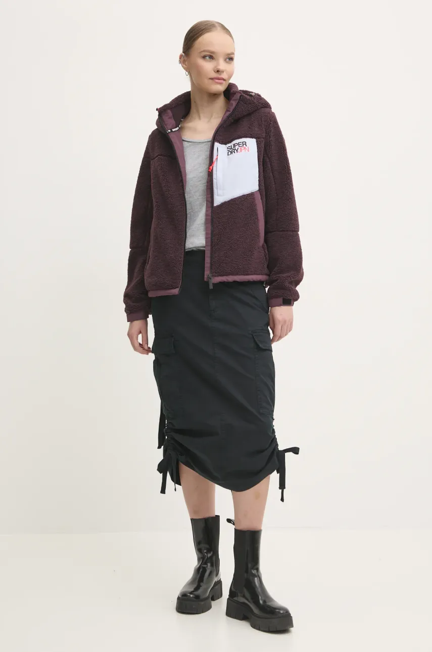 Куртка Superdry женская цвет фиолетовый переходная W5011820A-C4J Куртка Superdry женская цвет фиолетовый переходная W5011820A-C4J