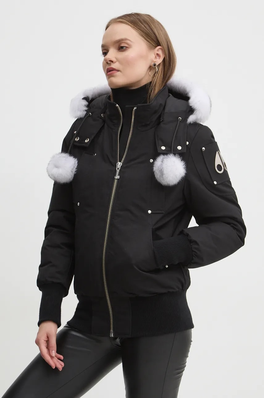 MOOSE KNUCKLES Μπουφάν με επένδυση από πούπουλα MOOSE KNUCKLES Debbie χρώμα: μαύρο, M32LB002SX