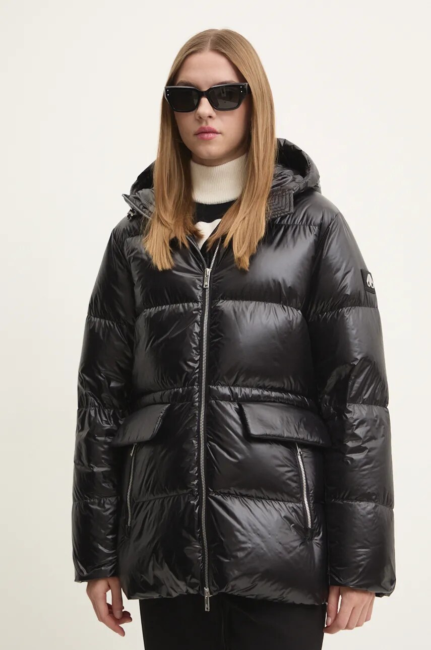 MOOSE KNUCKLES Μπουφάν με επένδυση από πούπουλα MOOSE KNUCKLES Whitney 3Q χρώμα: μαύρο, M34LJ186