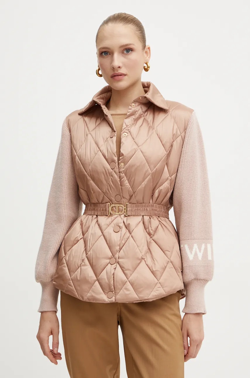 

Яке Twinset в кафяво преходен модел 242TP2010, Кафяв