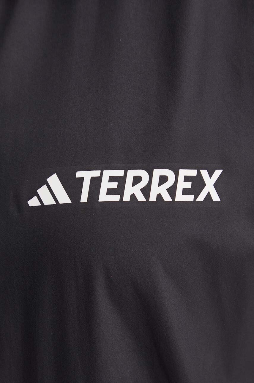 Αντιανεμικό adidas TERREX χρώμα: μαύρο, IW9245 φωτογραφία
