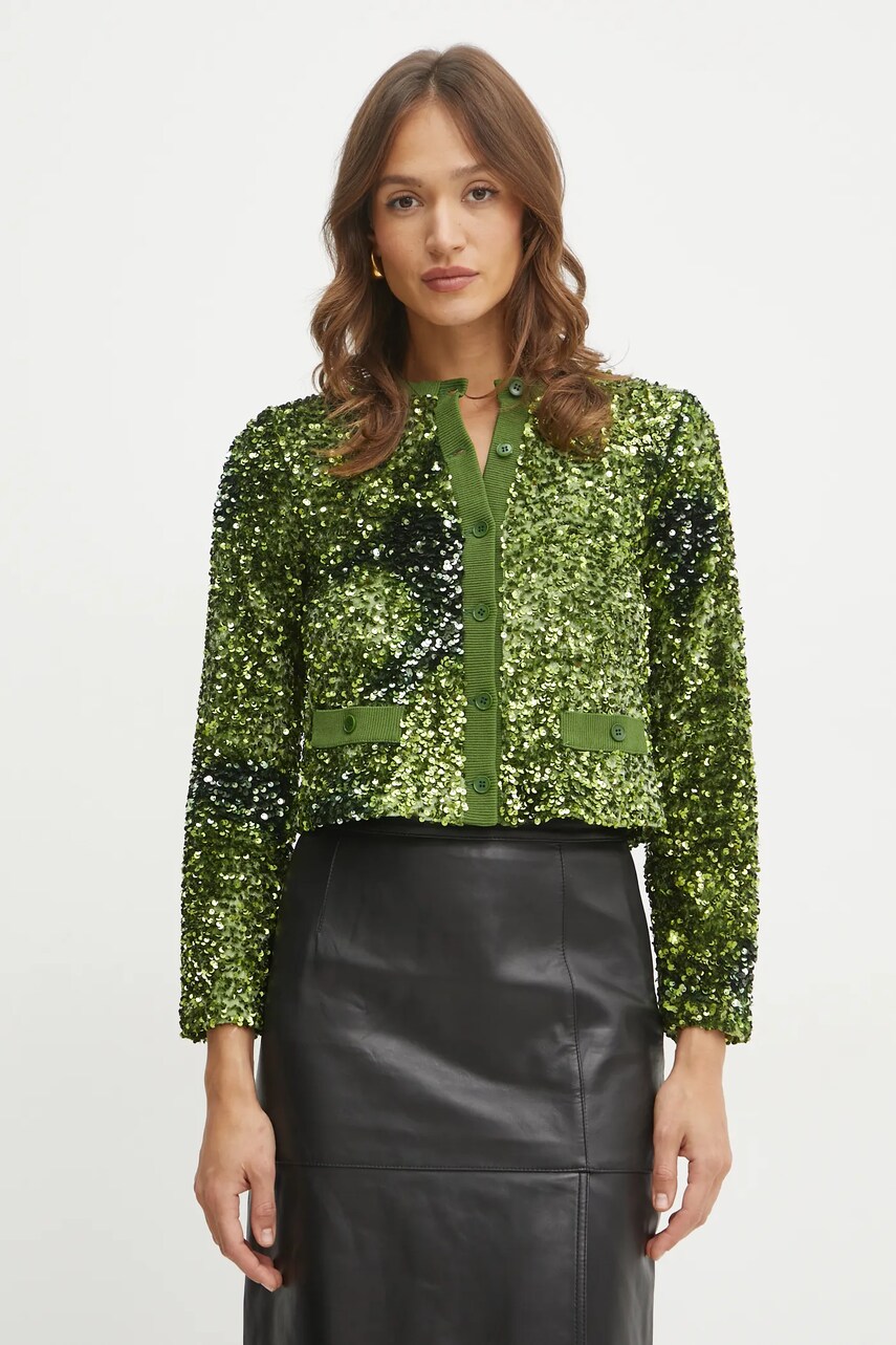 Marella cardigan femei, culoarea verde, 2423916042200