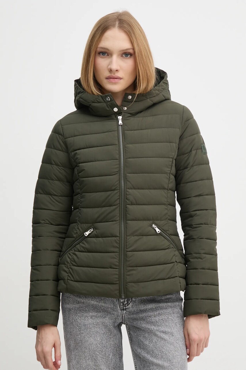 Levně Bunda Lauren Ralph Lauren dámská, zelená barva, zimní, 297957492