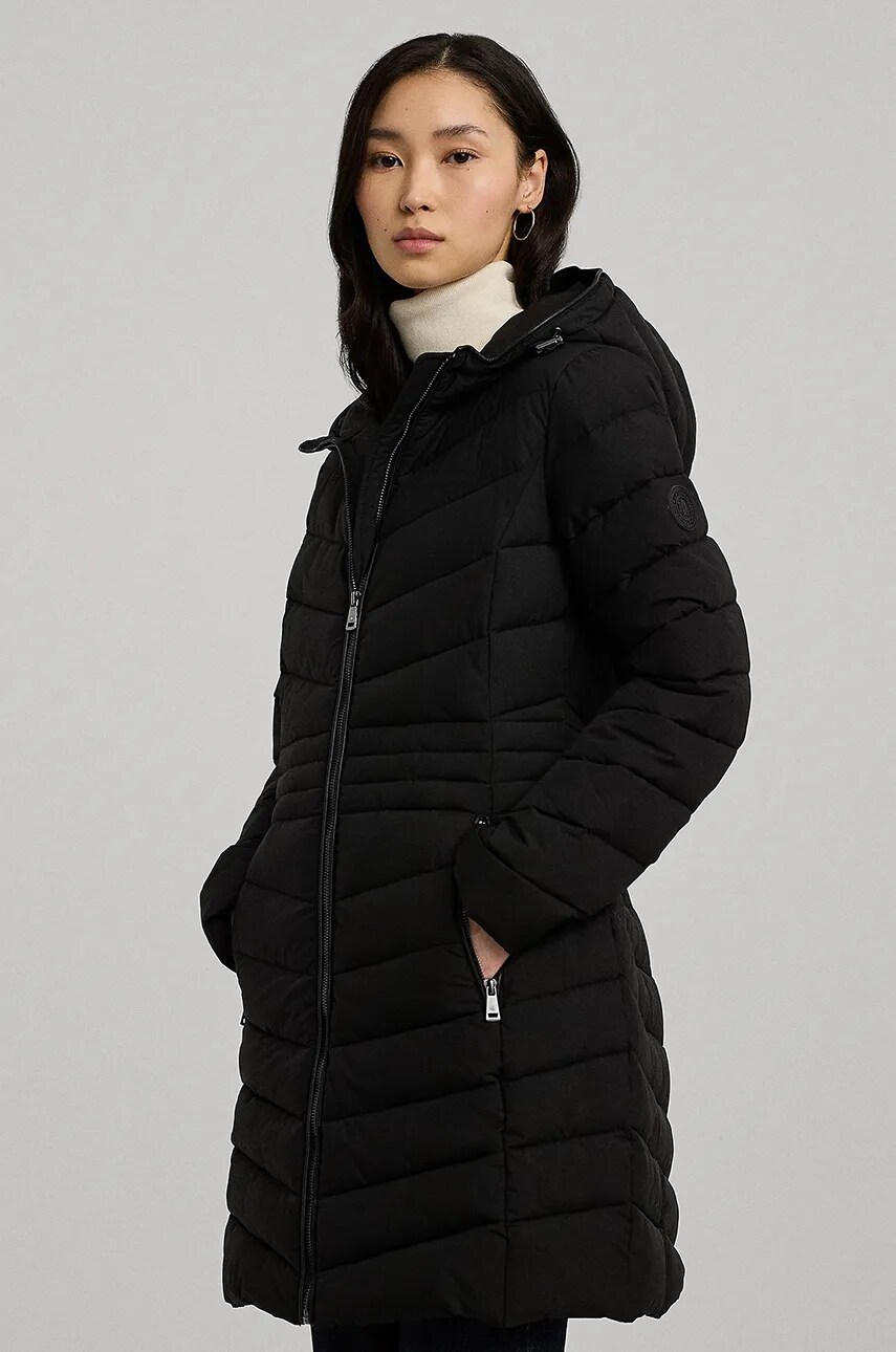Levně Bunda Lauren Ralph Lauren dámská, černá barva, zimní, 297957495