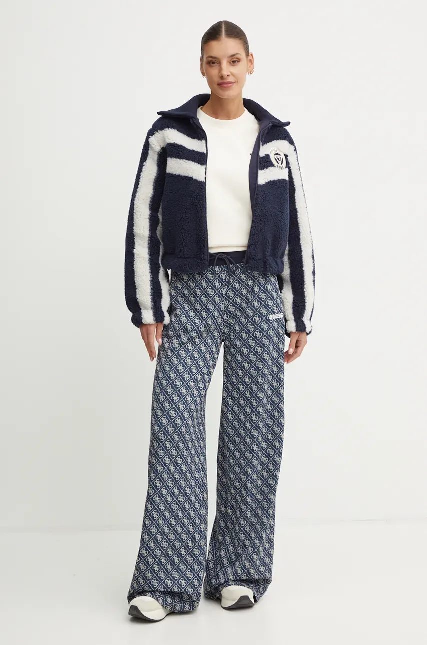 Куртка Guess SHERPA женская цвет синий переходная V4BL06 KCIR0 Куртка Guess SHERPA женская цвет синий переходная V4BL06 KCIR0