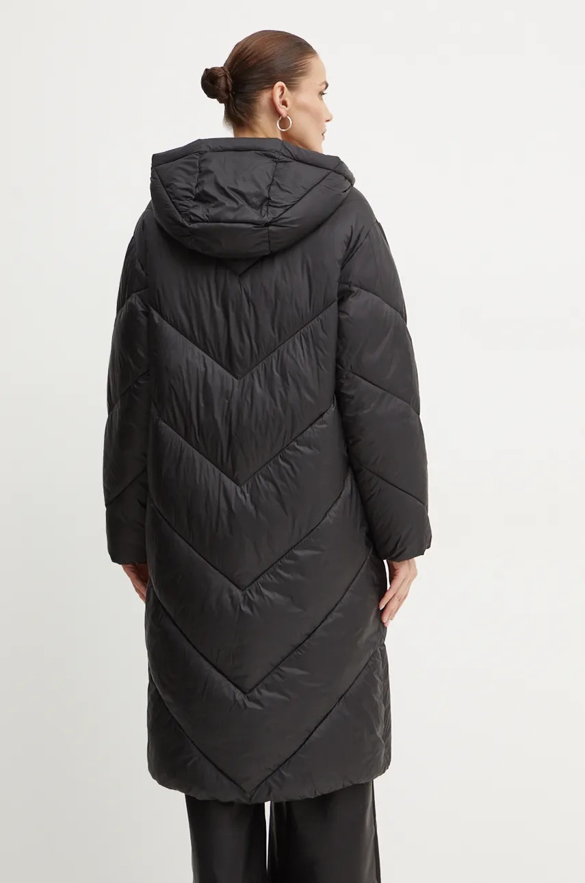 Куртка Boss Orange жіноча колір чорний перехідна oversize 50524024 