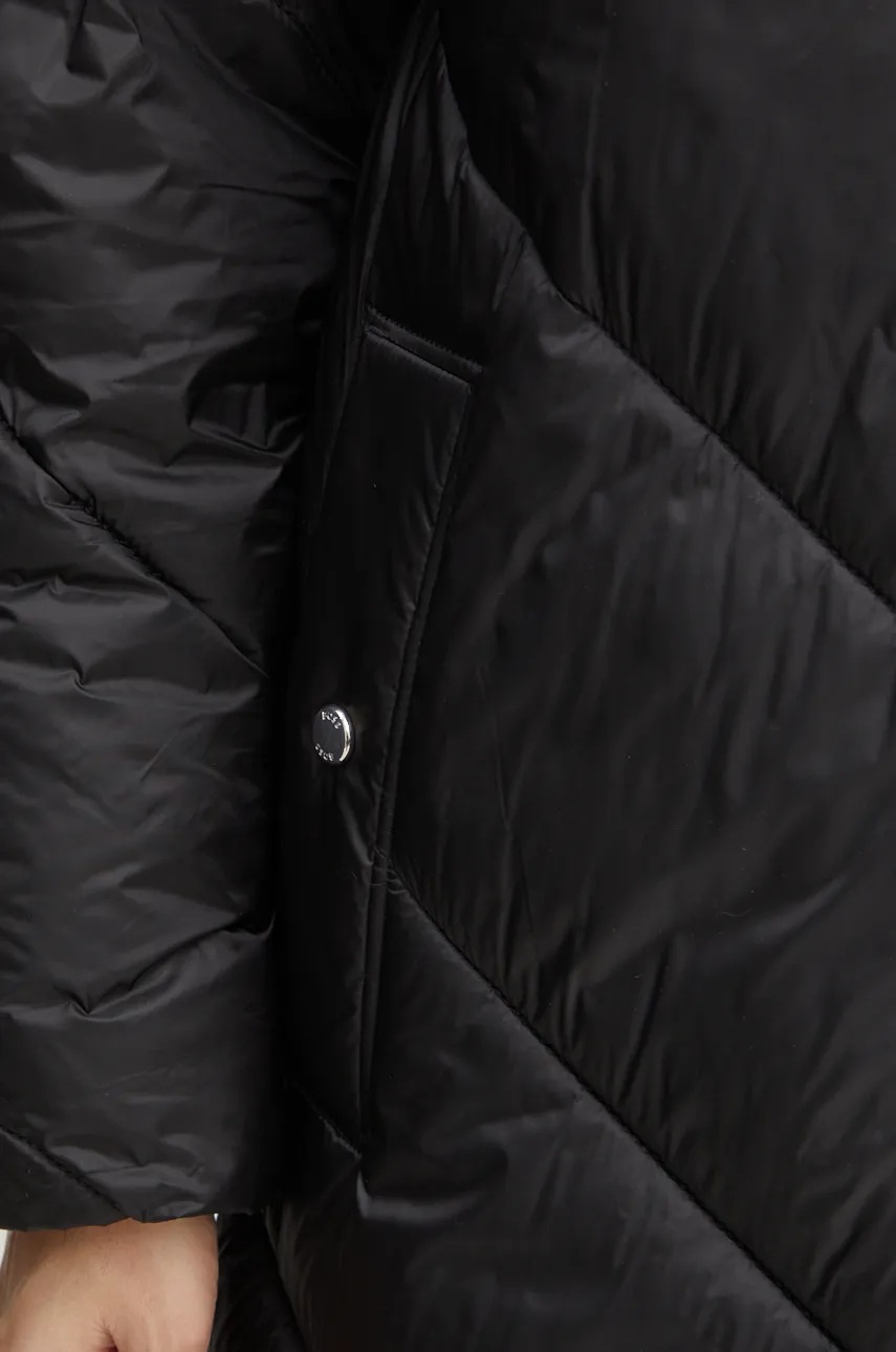 Куртка Boss Orange жіноча колір чорний перехідна oversize 50524024 