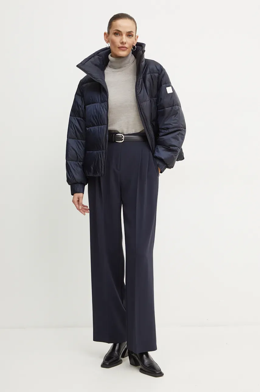 Куртка Boss Orange женская цвет синий переходная oversize 50525070 Куртка Boss Orange женская цвет синий переходная oversize 50525070