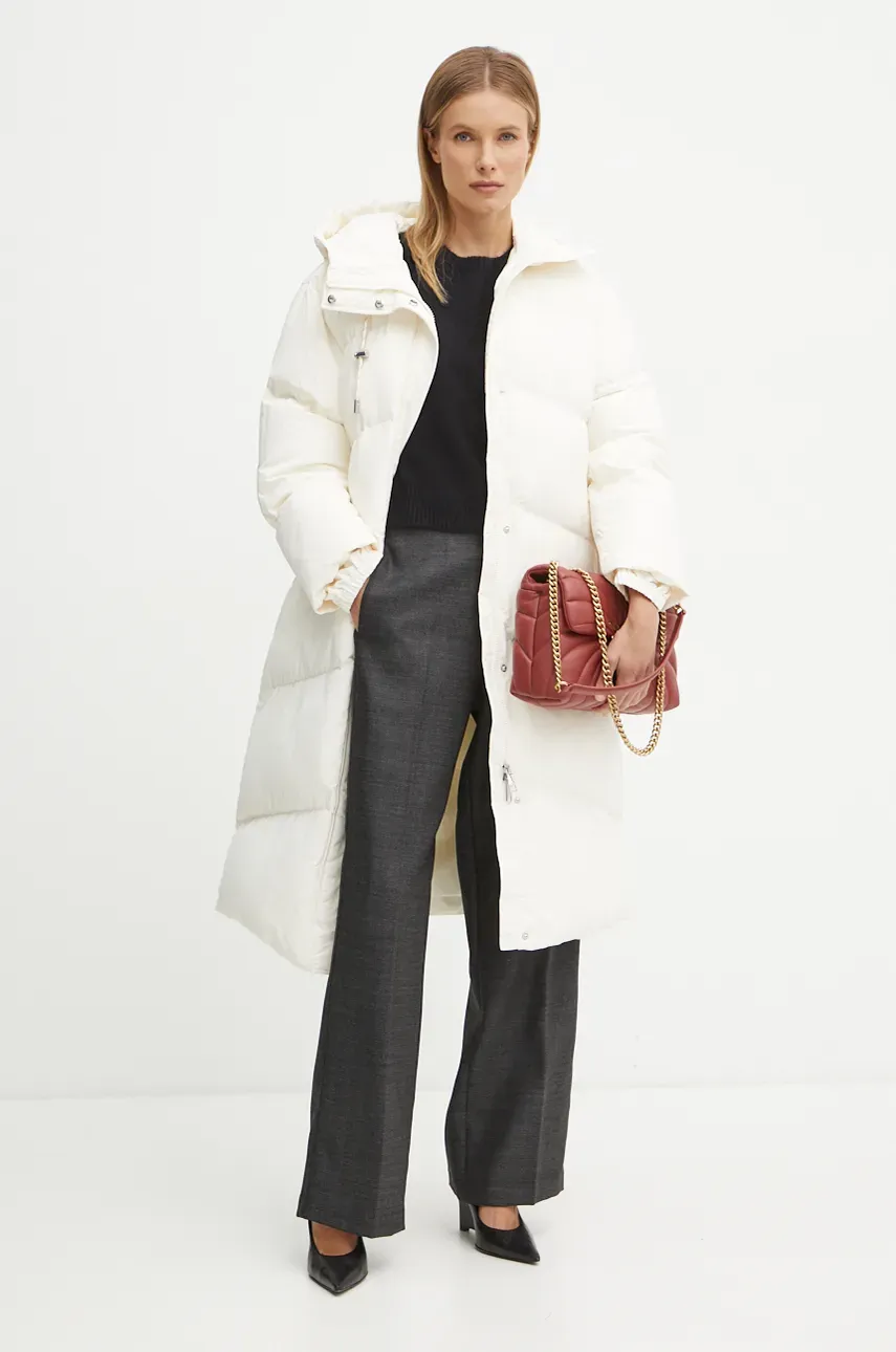 Куртка Boss Orange женская цвет бежевый зимняя oversize 50535645 Куртка Boss Orange женская цвет бежевый зимняя oversize 50535645
