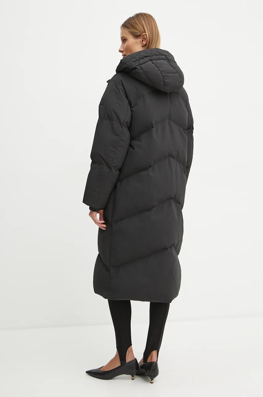 Куртка Boss Orange жіноча колір чорний зимова oversize 50535645 