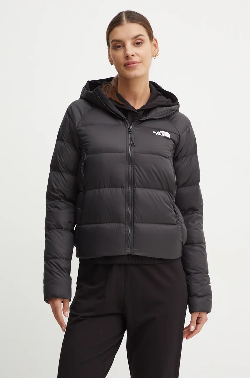 The North Face geaca de puf Hyalite femei, culoarea negru, de tranzitie, NF0A3Y4R4H01 The North Face geaca de puf Hyalite femei, culoarea negru, de tranzitie, NF0A3Y4R4H01