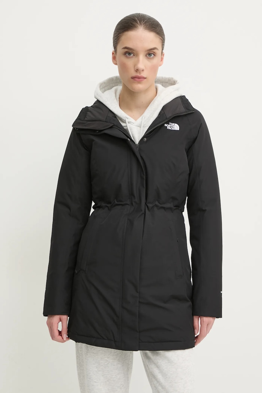 The North Face geaca de puf Brooklyn femei, culoarea negru, de iarna, NF0A4M8X4H01 The North Face geaca de puf Brooklyn femei, culoarea negru, de iarna, NF0A4M8X4H01