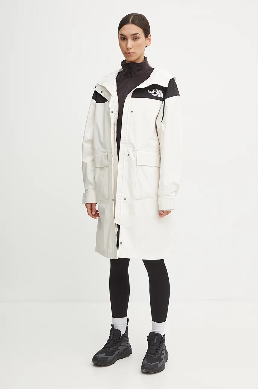 The North Face geaca Reign on Park femei, culoarea bej, de tranzitie, NF0A8BCJROU1