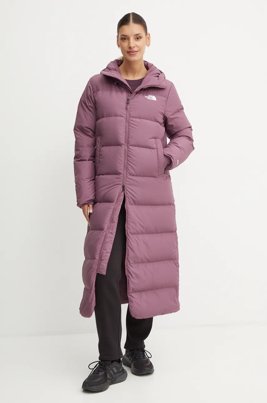 The North Face geaca de puf Triple C femei, culoarea roz, de iarna, NF0A84J41NI1 The North Face geaca de puf Triple C femei, culoarea roz, de iarna, NF0A84J41NI1