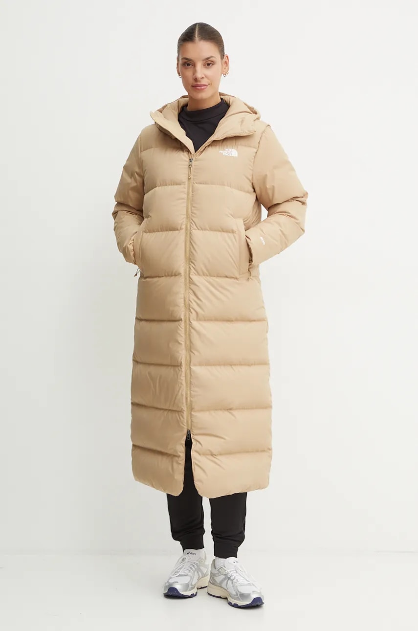 The North Face geaca de puf Triple C femei, culoarea verde, de iarna, NF0A84J4LK51 The North Face geaca de puf Triple C femei, culoarea verde, de iarna, NF0A84J4LK51