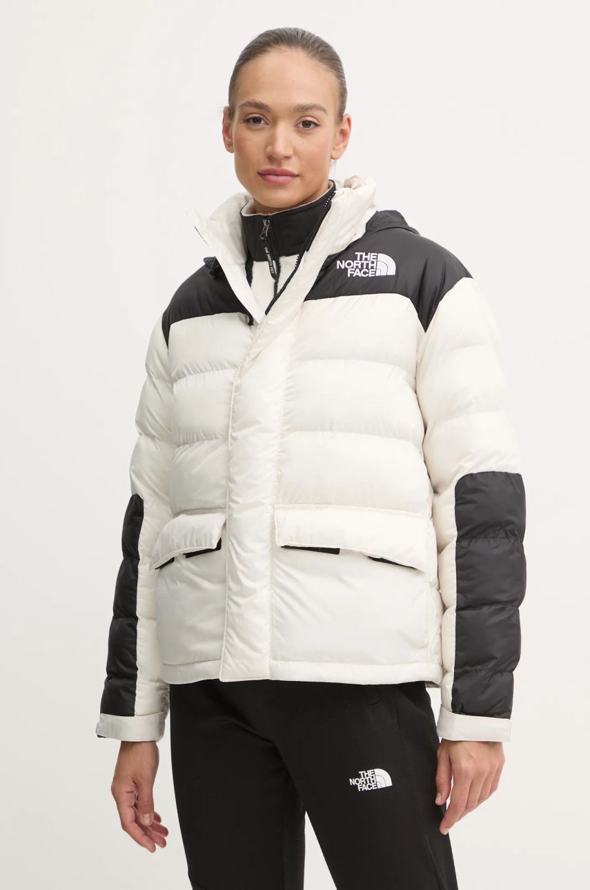 The North Face geaca Limbara femei, culoarea bej, de iarna, NF0A89G9QLI1