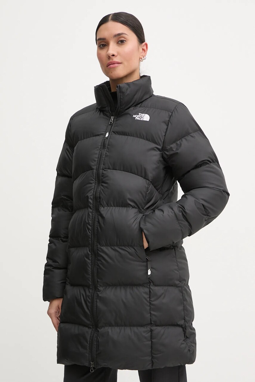 The North Face geaca Saikuru femei, culoarea negru, de iarna, NF0A89JEJK31