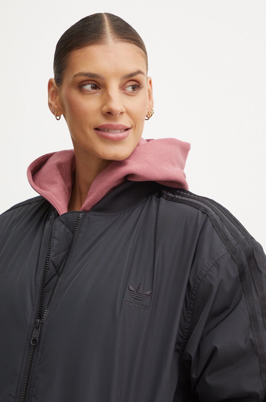 Bomber Jakna Adidas Originals ženska, črna Barva, IW8422