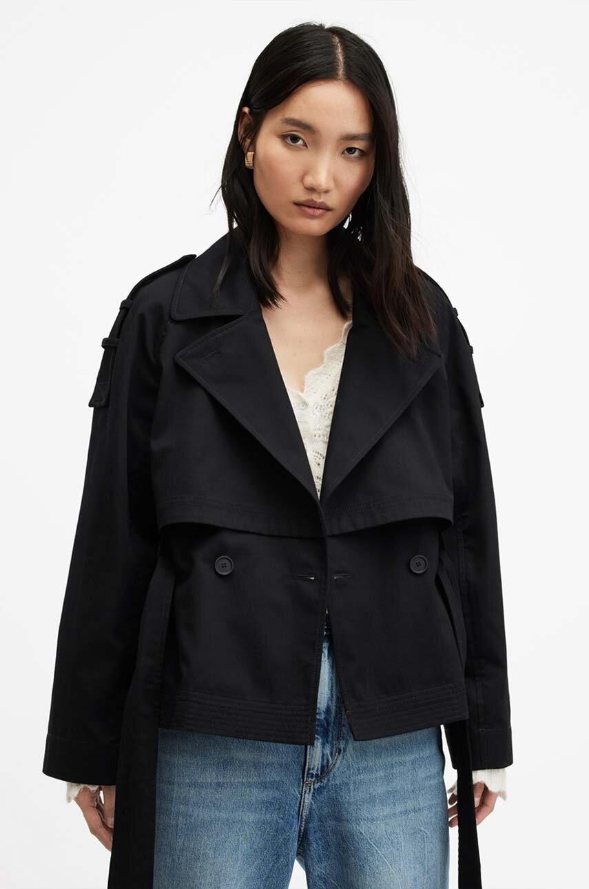 

Яке AllSaints BECKETTE TRENCH в черно преходен модел W036OA, Черен