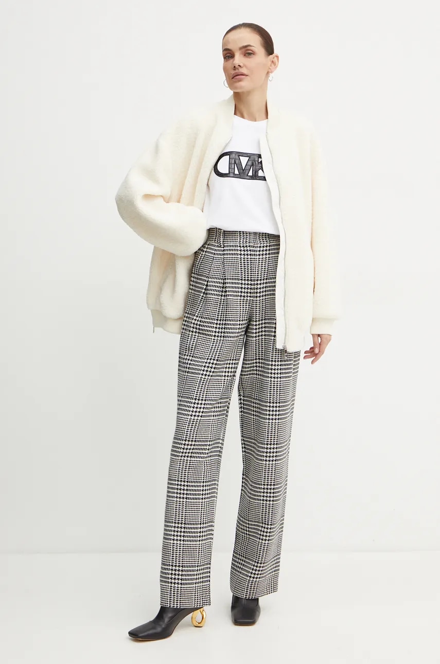 Флисовая кофта BOSS цвет бежевый однотонная 50524461 Флисовая кофта BOSS цвет бежевый однотонная 50524461