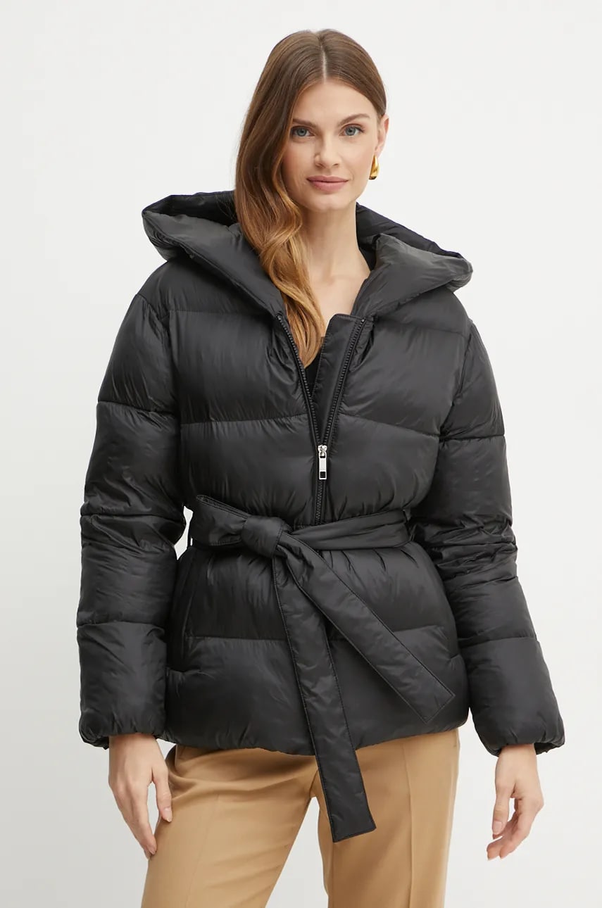 BOSS geaca femei, culoarea negru, de iarna, 50524578