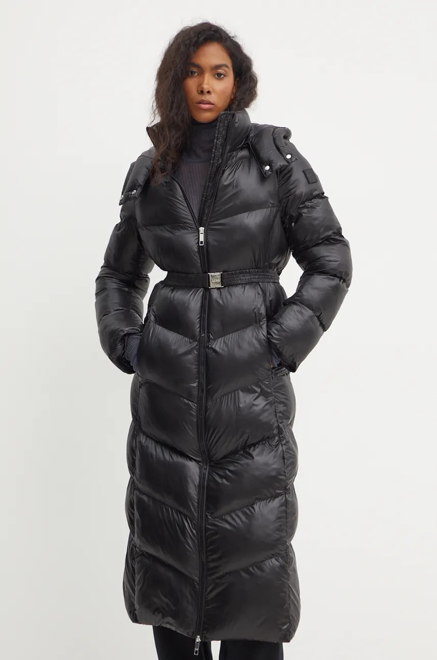 BOSS geaca femei, culoarea negru, de iarna, 50524624