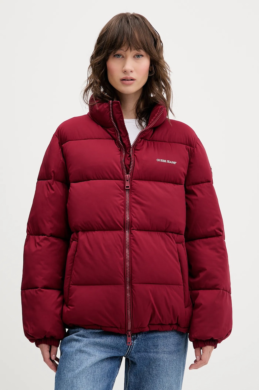 

Яке Guess Jeans в бежово W4BL21 WGII2, Бордо