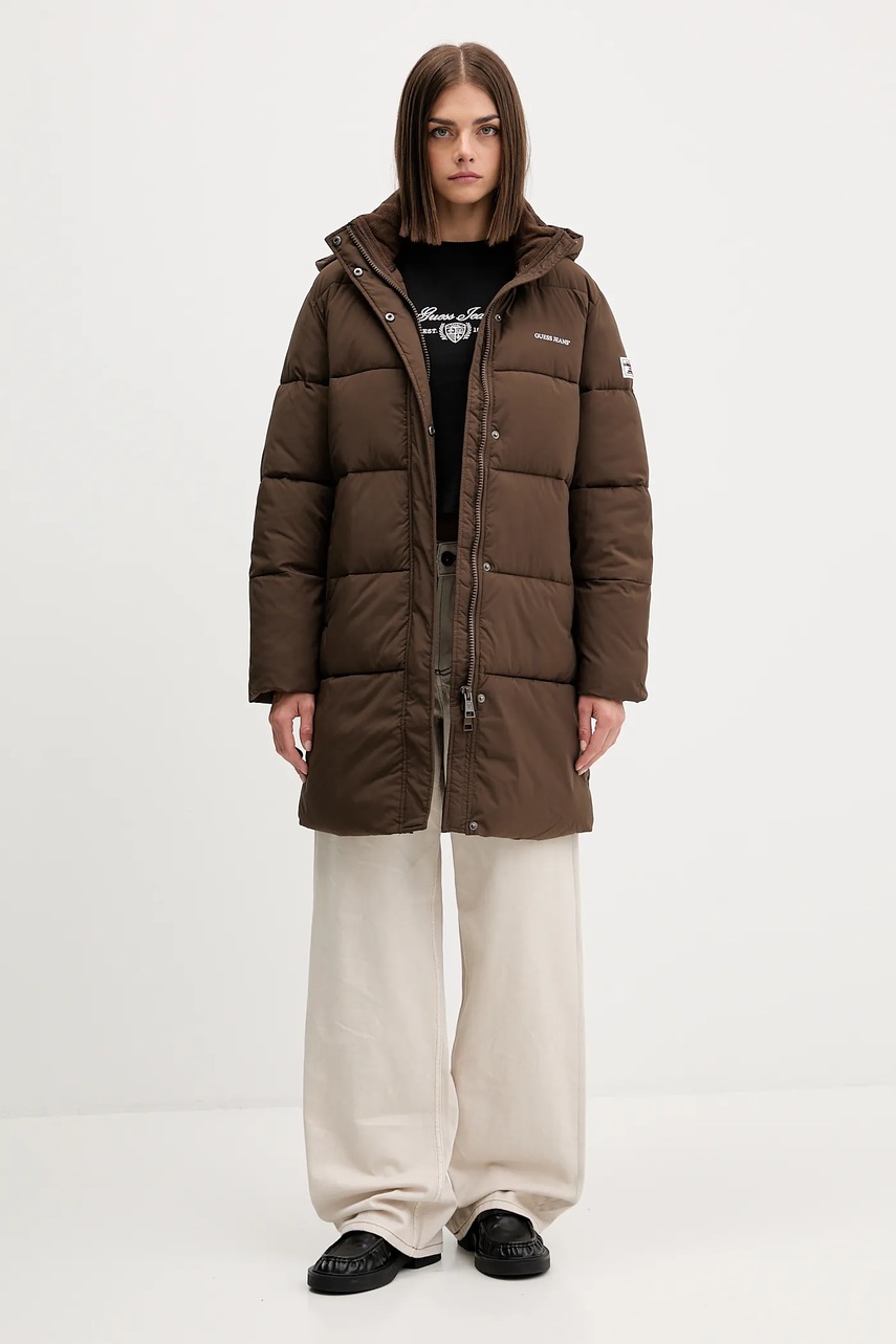 Куртка Guess Jeans цвет бежевый  W4BL24 WGII2
