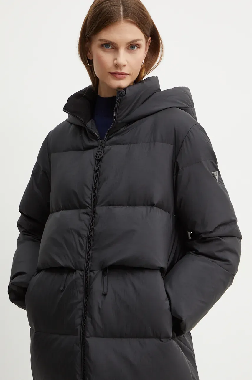 Пуховая куртка Guess FAUSTINE женская цвет чёрный зимняя W4BL0F WGAE2 Пуховая куртка Guess FAUSTINE женская цвет чёрный зимняя W4BL0F WGAE2