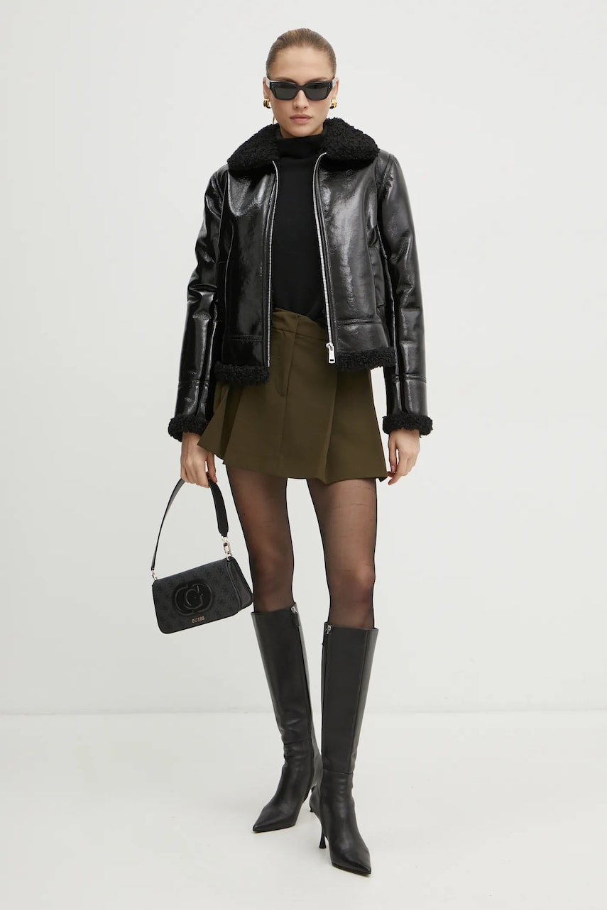 Куртка Guess ANDREA женская цвет чёрный переходная W4BL14 WGHW0 Куртка Guess ANDREA женская цвет чёрный переходная W4BL14 WGHW0
