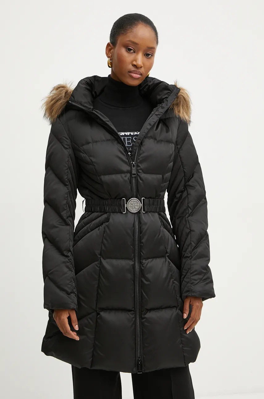 

Яке Guess OLGA в черно зимен модел W4BL40 WEX52, Черен