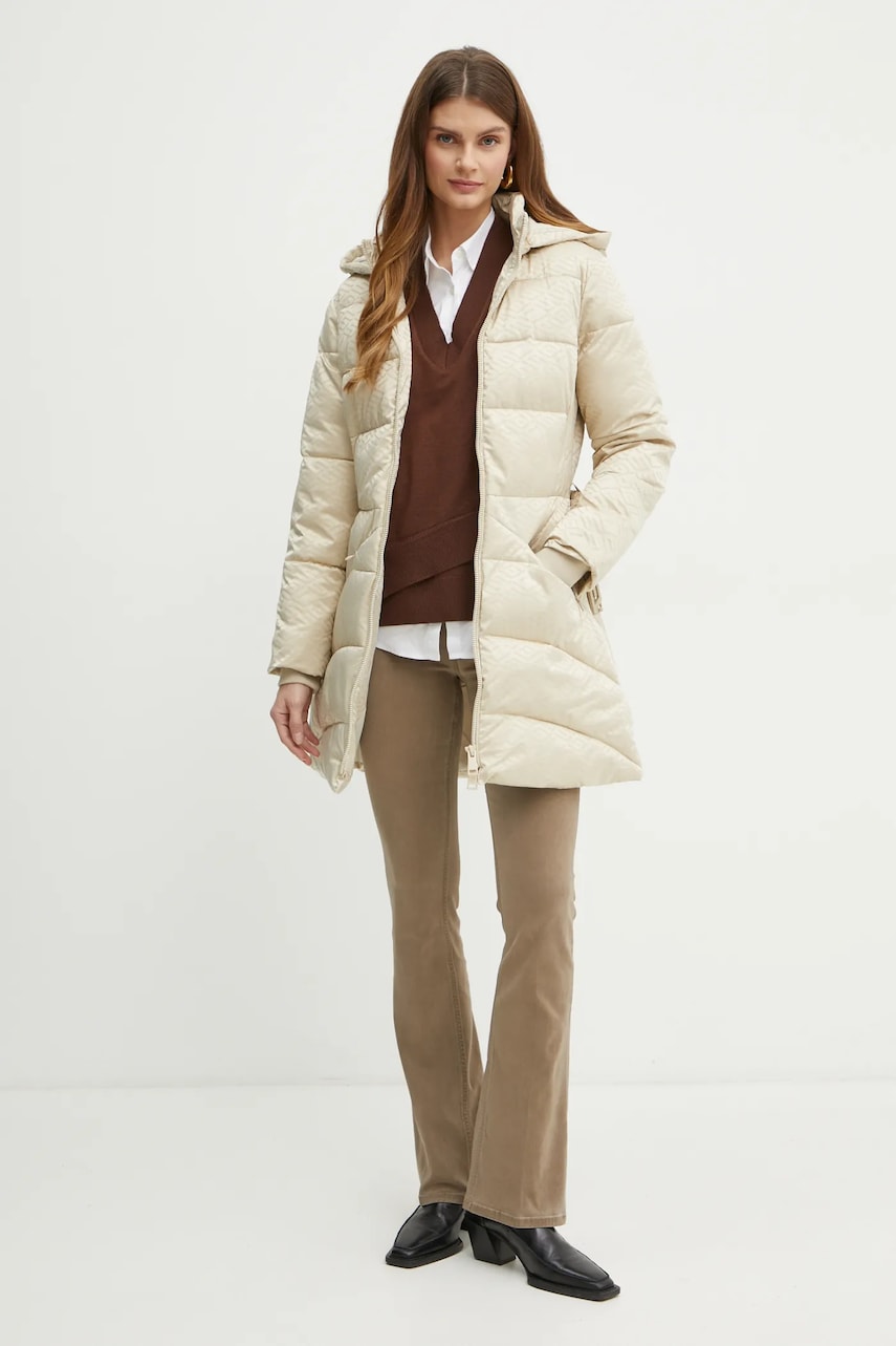 Куртка Guess SELINE женская цвет бежевый зимняя W4BL58 WGL72 Куртка Guess SELINE женская цвет бежевый зимняя W4BL58 WGL72