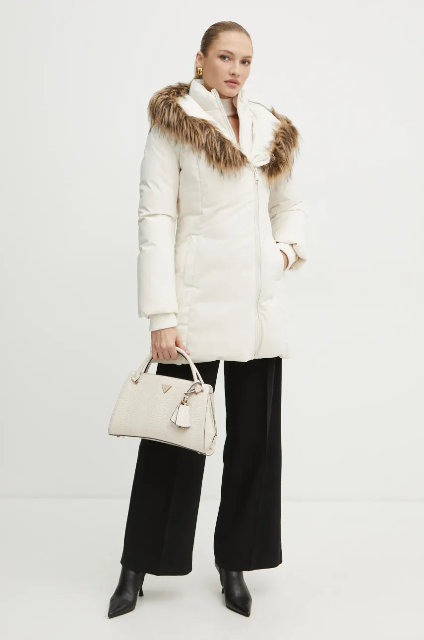 Куртка Guess SYLVIE женская цвет бежевый зимняя W4BL59 WG7X2 Куртка Guess SYLVIE женская цвет бежевый зимняя W4BL59 WG7X2