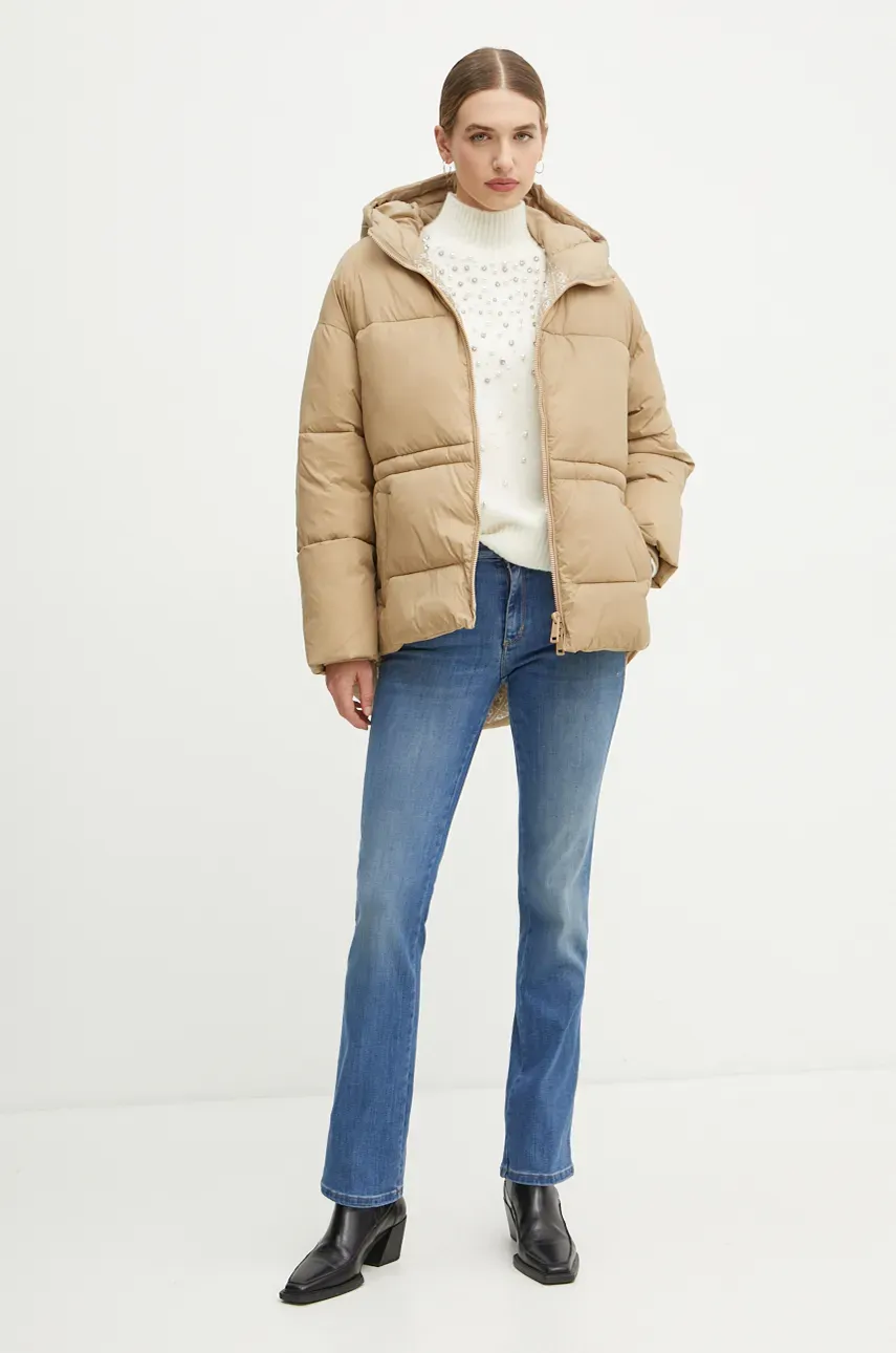 Куртка Guess MARIKA женская цвет бежевый зимняя W4BL99 WG0V0 Куртка Guess MARIKA женская цвет бежевый зимняя W4BL99 WG0V0