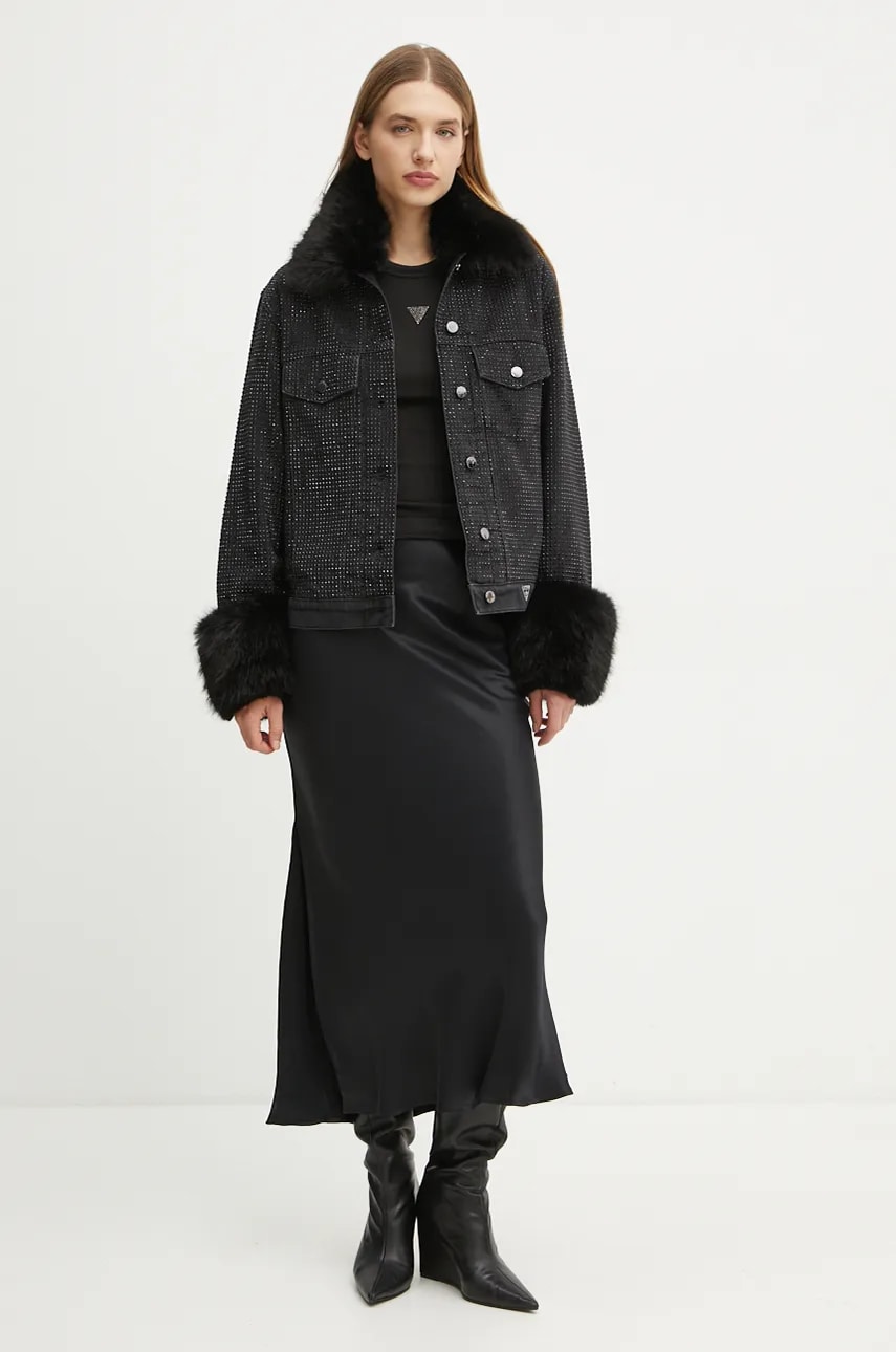 Куртка Guess GILDA женская цвет чёрный переходная W4BN48 D5HM1 Куртка Guess GILDA женская цвет чёрный переходная W4BN48 D5HM1