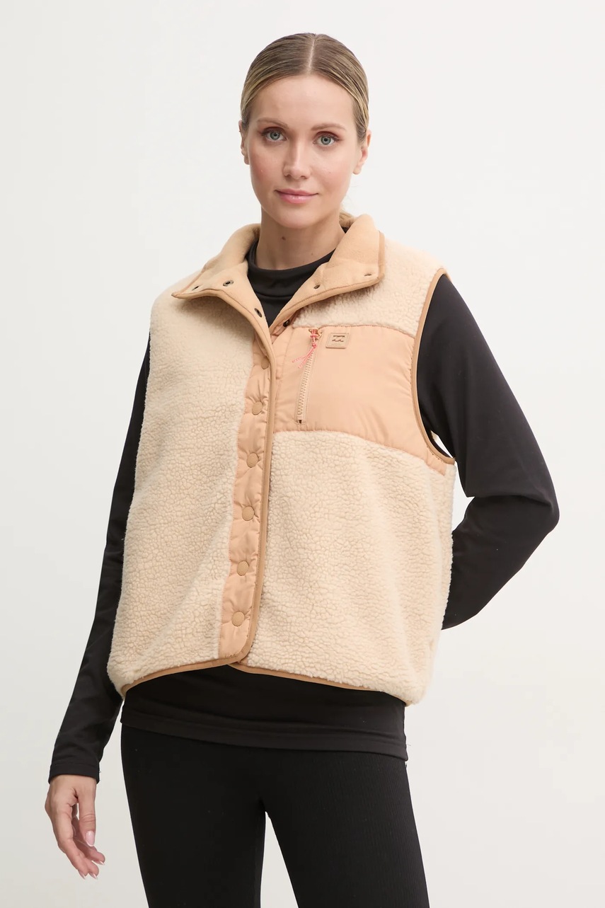 

Елек Billabong Hike Up Vest дамски в бежово преходен модел ABJJK00196, Бежов